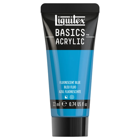 LQX BASICS COLORE ACRILICO TUBO 22ML BLU FLUO