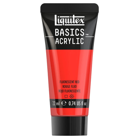 LQX BASICS COLORE ACRILICO TUBO 22ML ROSSO FLUORESCENTE
