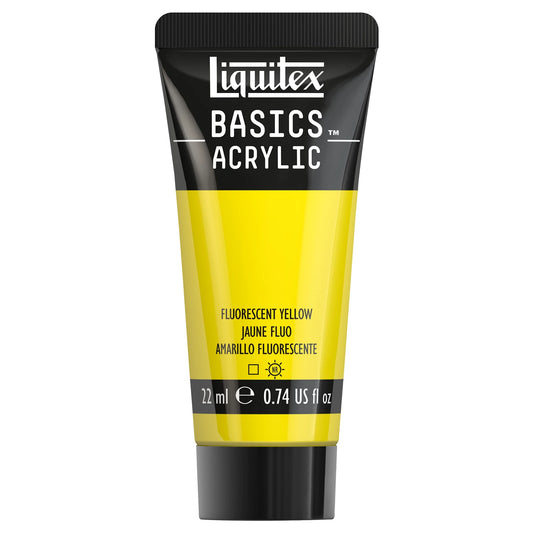 LQX BASICS COLORE ACRILICO TUBO 22ML GIALLO FLUO