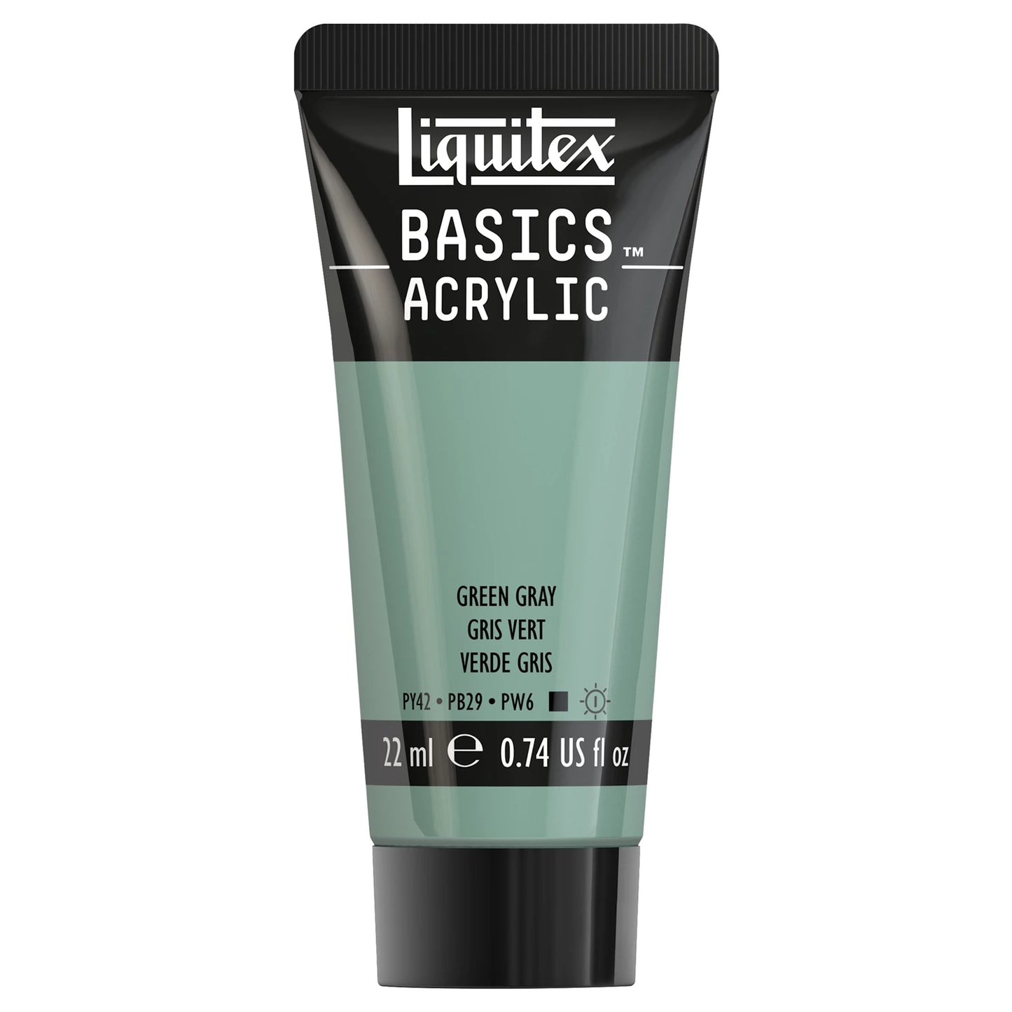 LQX BASICS COLORE ACRILICO TUBO 22ML VERDE GRIGIO