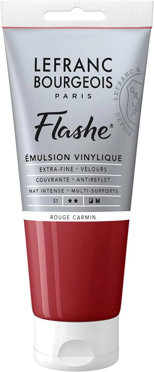 LFB FLASH ACRILICO TUBO 80ML ROSSO CARMINIO
