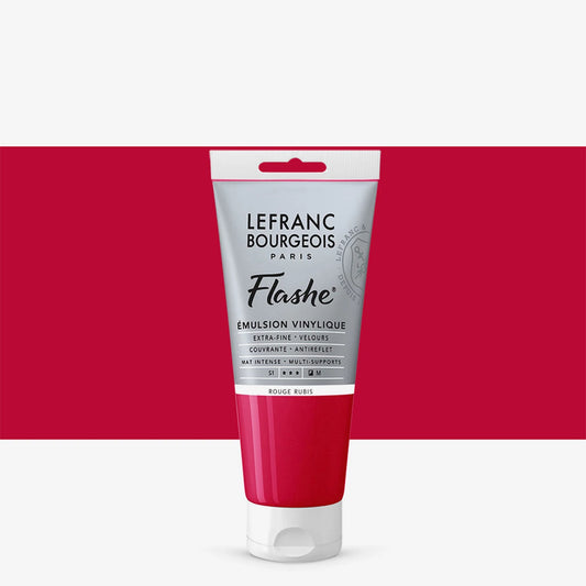 LFB FLASH ACRILICO TUBO 80ML ROSSO RUBINO