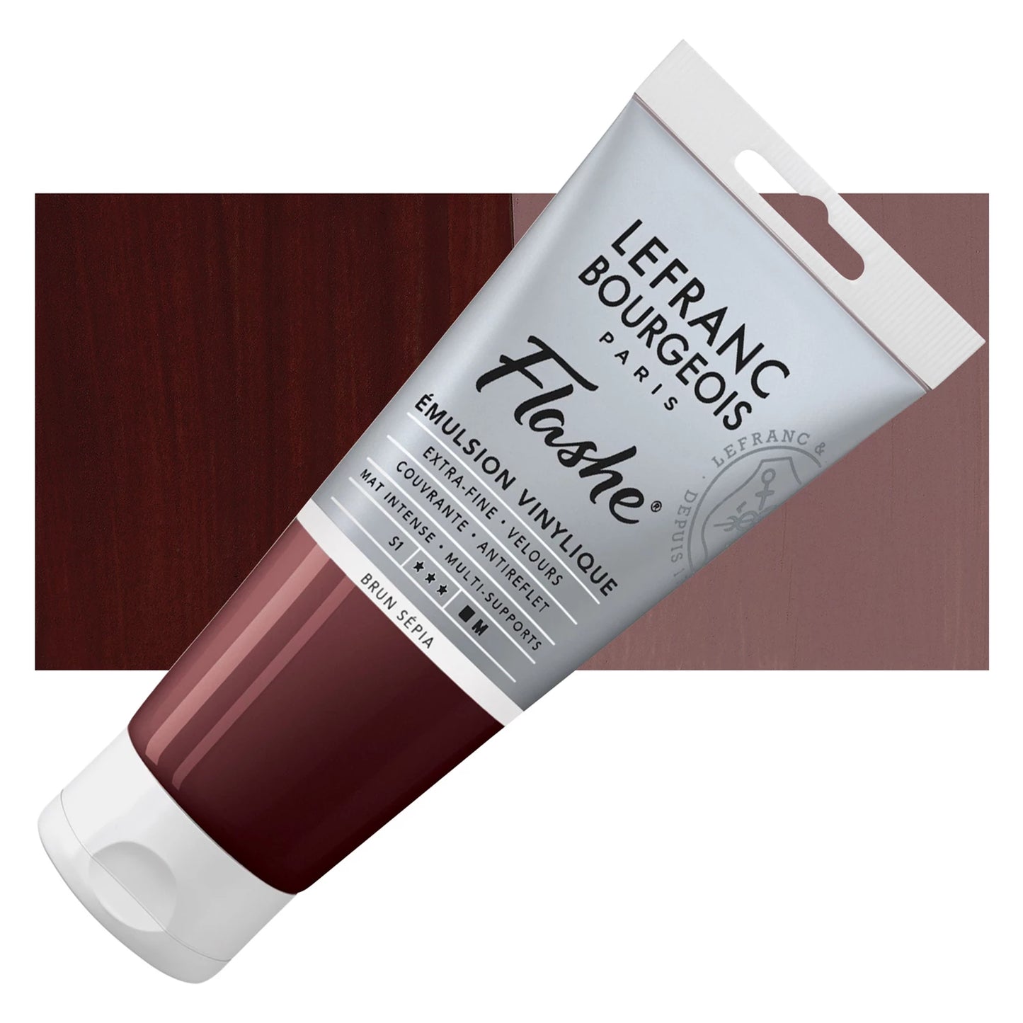 LFB FLASH ACRILICO TUBO 80ML MARRONE SEPPIA