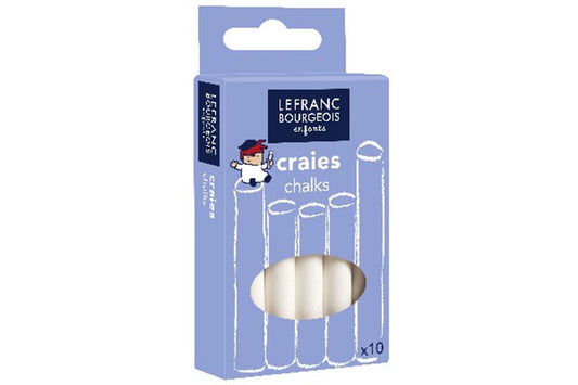 SET DI 10 GESSETTI BIANCHI PER LAVAGNA LFB SCHOOL PAINTS