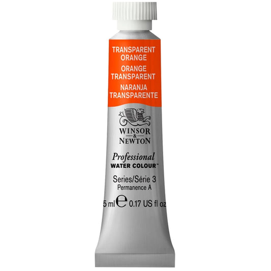 W&N PROF. AQUARELLFARBE TUBE 5ML TRANSPARENTES ORANGE