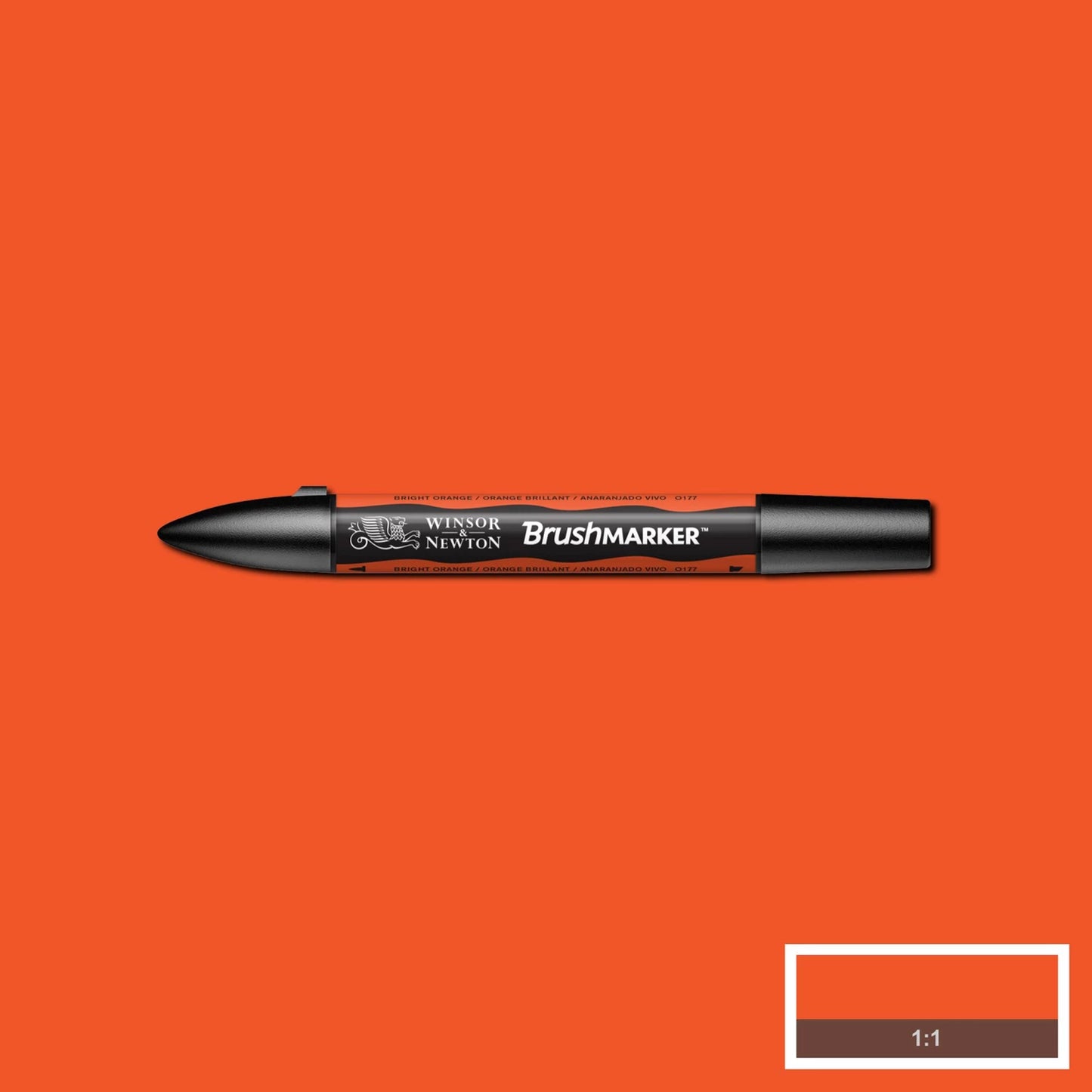 PINCEAU W&N PROMARKER BRUSH ORANGE VIF (O177)