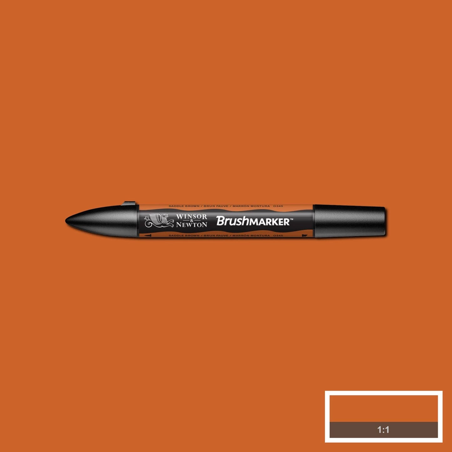 W&N PROMARKER BRUSH SADDLE BROWN (O345)
