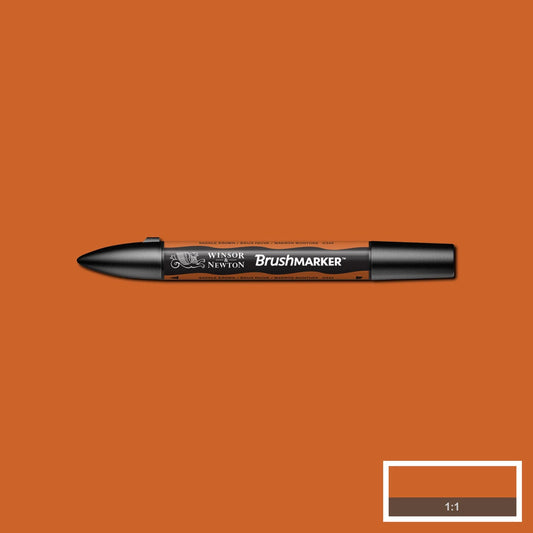 W&N PROMARKER BRUSH SADDLE BROWN (O345)