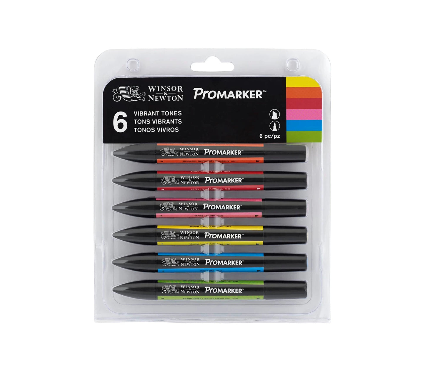 W&N PROMARKER SET 6 PIÈCES TONS VIBRANTS