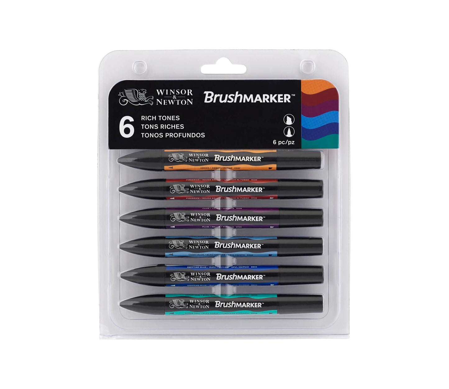 W&N PROMARKER BRUSH SET 6 PIÈCES TONS RICHES