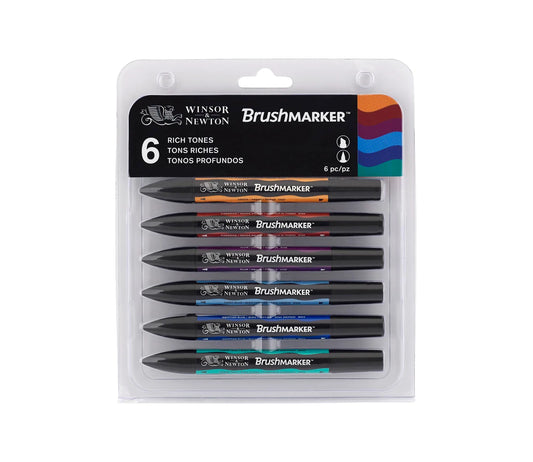 W&N PROMARKER BRUSH SET 6 PIÈCES TONS RICHES