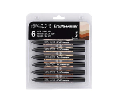 W&N PROMARKER SET DE 6 PINCEAUX NUANCES DE PEAU