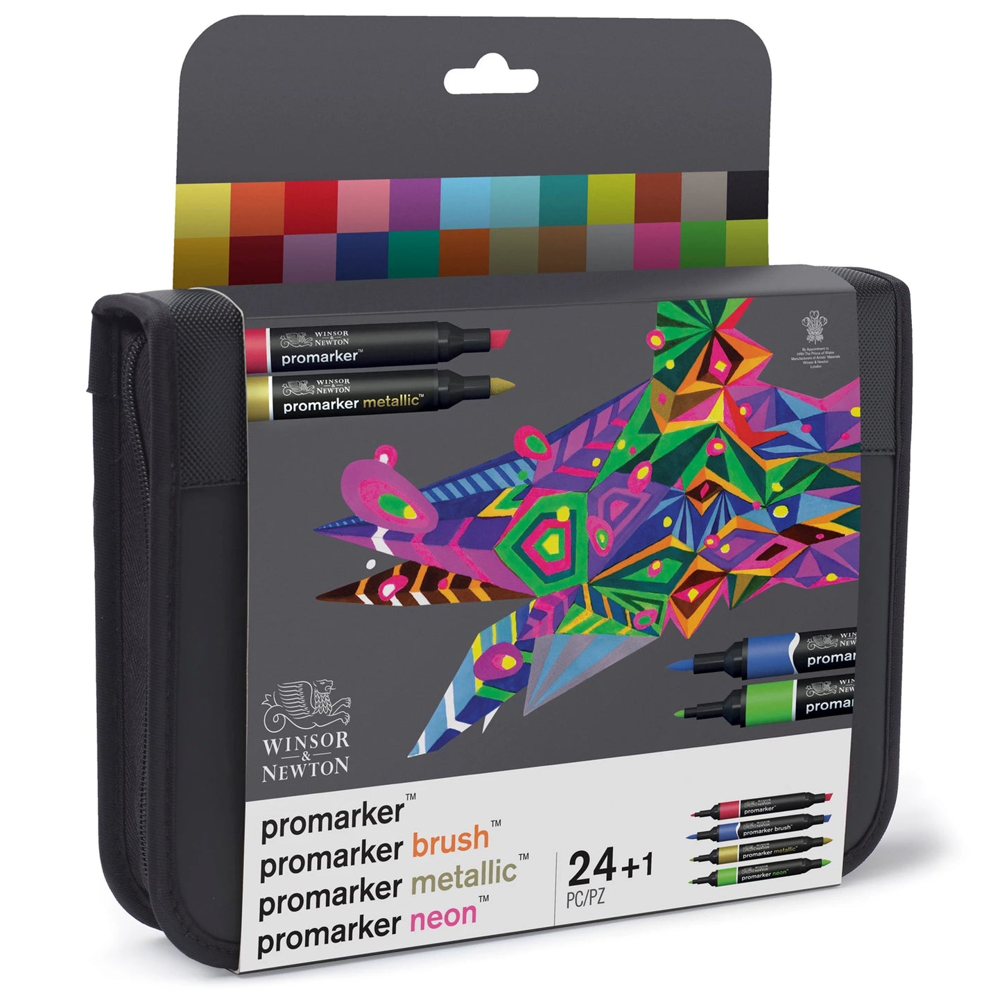 W&N PROMARKER SET DE 24 MARQUEURS ASSORTIS EN ÉTUI