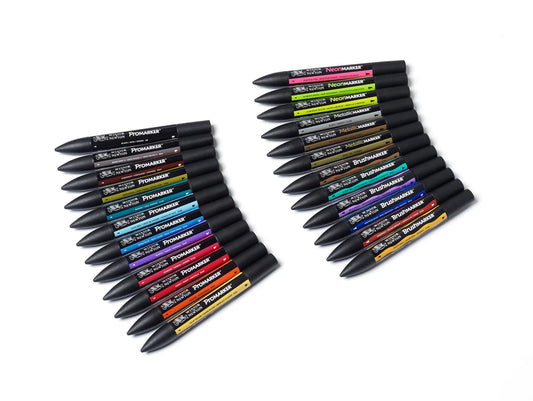 W&N PROMARKER SET DE 24 MARQUEURS ASSORTIS EN ÉTUI