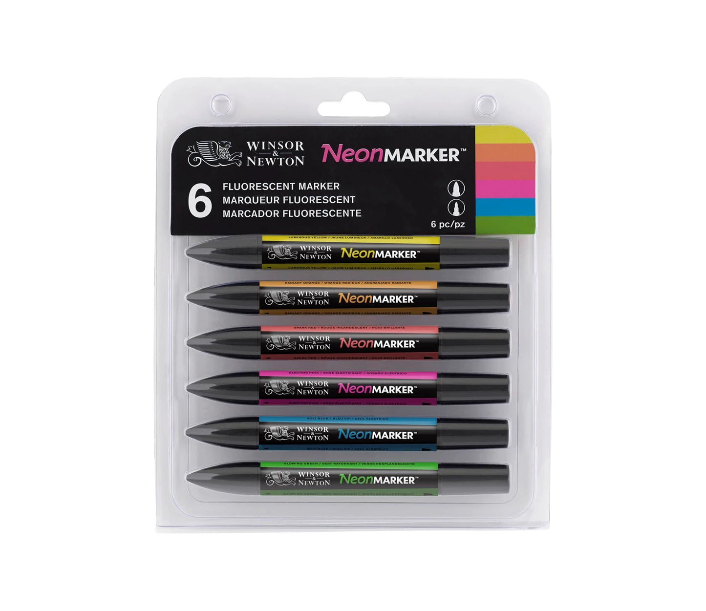 W&N PROMARKER NEON LOT DE 6 PIÈCES