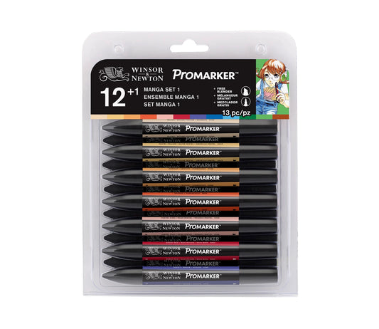 W&N PROMARKER 12+1 MANGA EXTENSION PACK 1