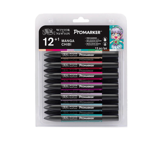 SET W&N PROMARKER 12+1 MANGA CHIBI