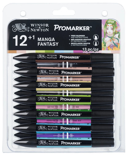 SET W&N PROMARKER 12+1 MANGA FANTASY