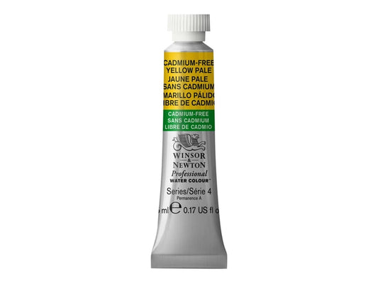 W&N AQUARELLE PROFESSIONNELLE TUBE 5ML JAUNE PÂLE SANS CADMIUM