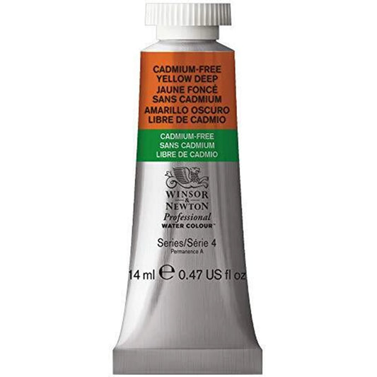 W&N AQUARELLE PROF. TUBE 14ML JAUNE FONCÉ SANS CADMIUM