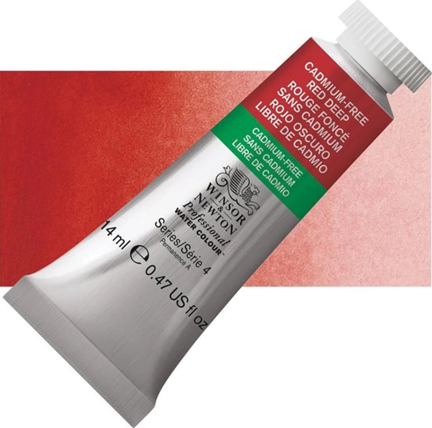 W&N AQUARELLE PROF. TUBE 14ML ROUGE FONCÉ SANS CADMIUM