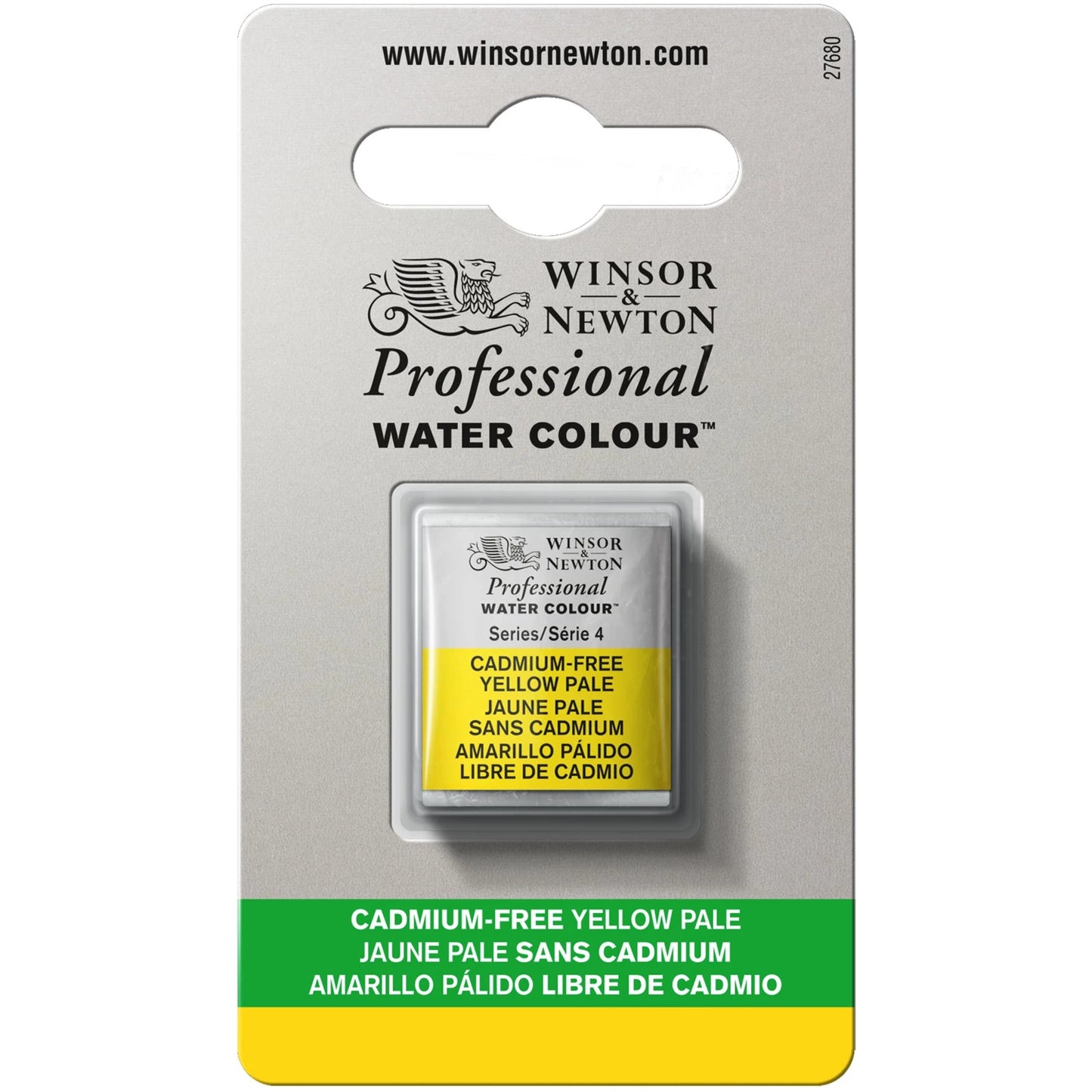 W&N AQUARELLE PROF. 1/2 GODET JAUNE CLAIR SANS CADMIUM