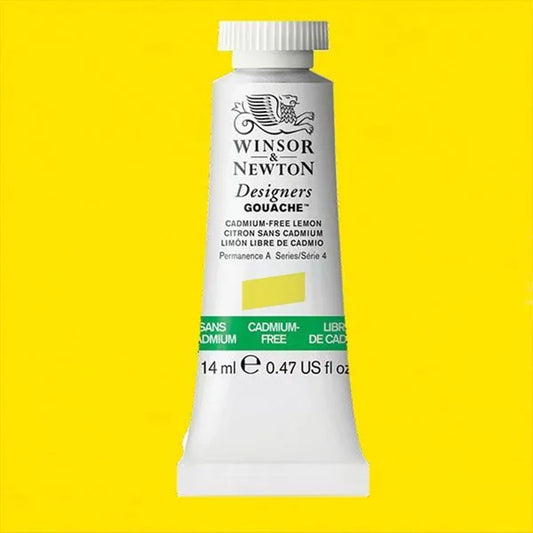 W&N DESIGNERS GOUACHE TUBE 14 ML KADMIIUMFREI ZITRONENGELB