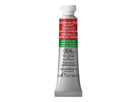 W&N PROF. AQUARELLFARBE TUBE 5ML KADMIIUMFREI SCHAPRACHROT
