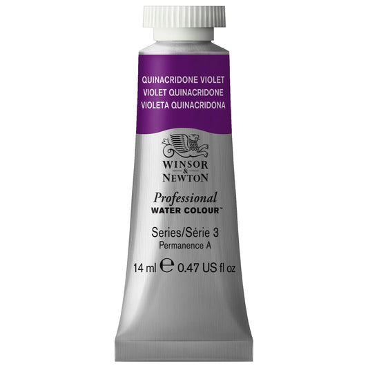 W&N AQUARELLE PROF. TUBE 14ML QUINACRIDONE VIOLET