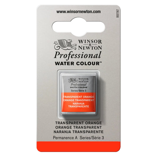 W&N AQUARELLE PROF. 1/2 GODET ORANGE TRANSPARENT