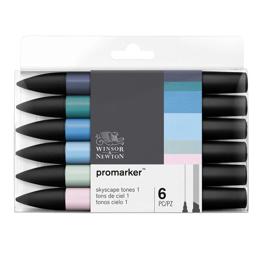 W&N PROMARKER SET DE 6 CIEL 1