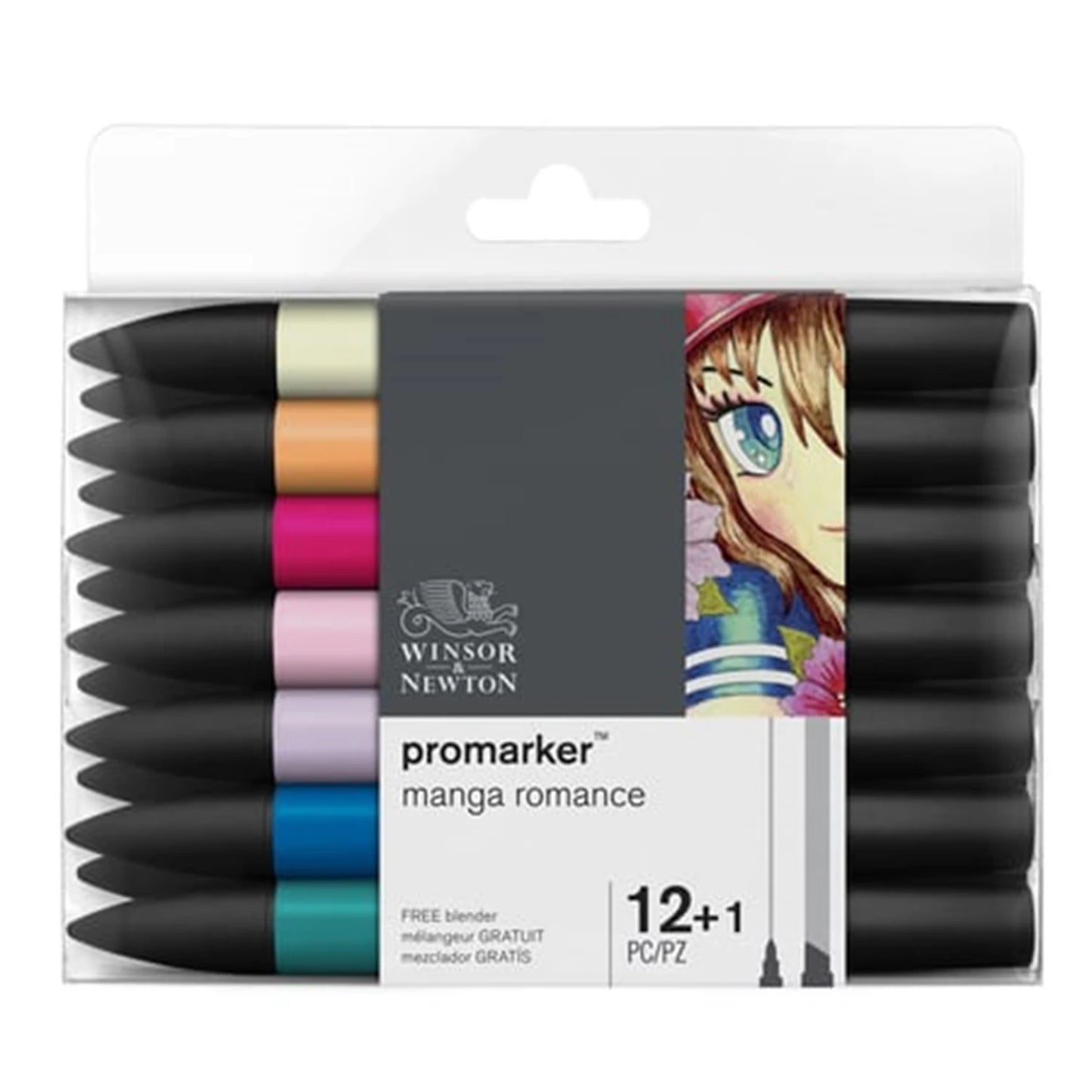W&N PROMARKER 12+1 MANGA ROMANTIK