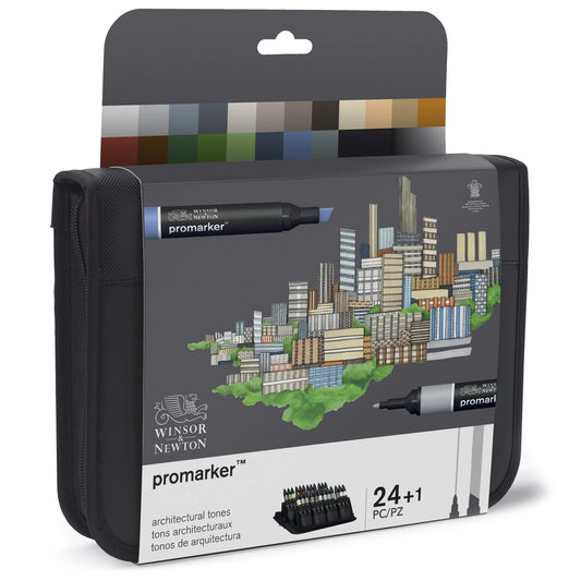 W&N PROMARKER SET DE 24 ARCHITECTURE