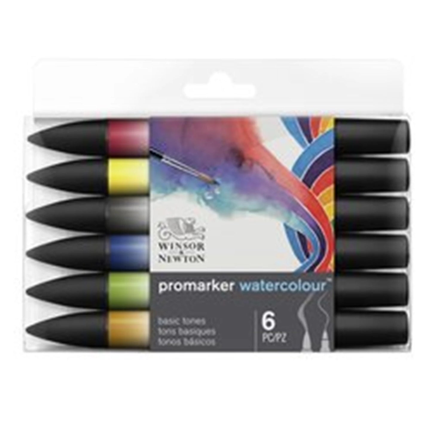 W&N PROMARKER AQUARELL SET 6 MISCHFARBEN