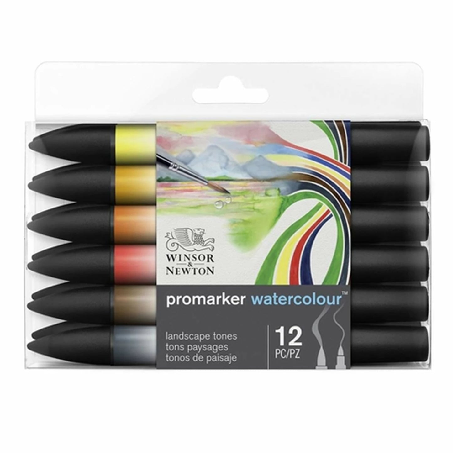 W&N PROMARKER AQUARELL SET 12 LANDSCHAFT