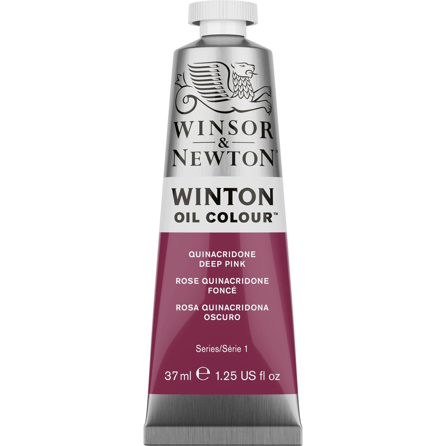 W&N WINTON HUILE TUBE 37ML ROSE QUINACRIDONE FONCÉ