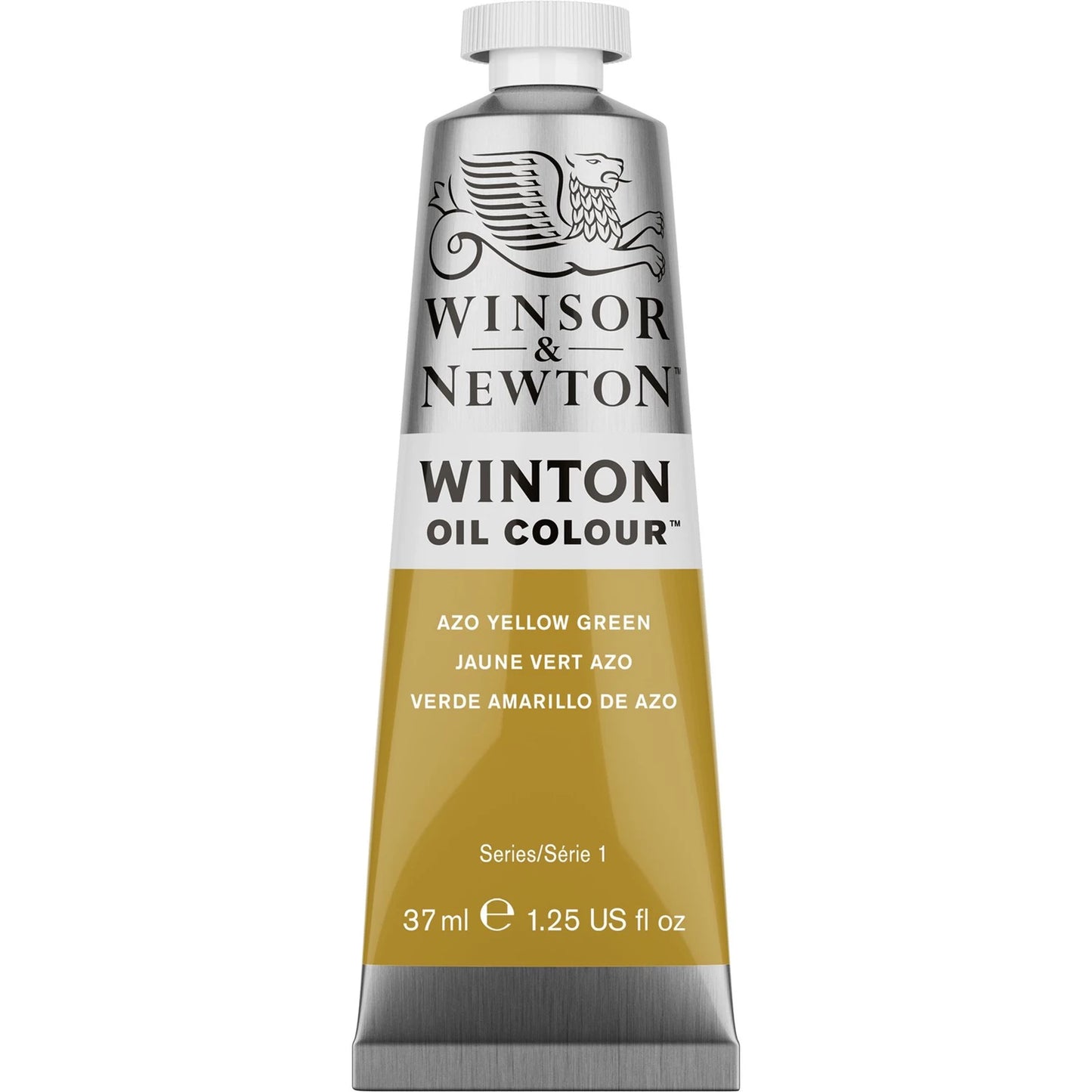 W&N WINTON PEINTURE À L'HUILE TUBE DE 37 ML JAUNE AZOÏQUE VERT