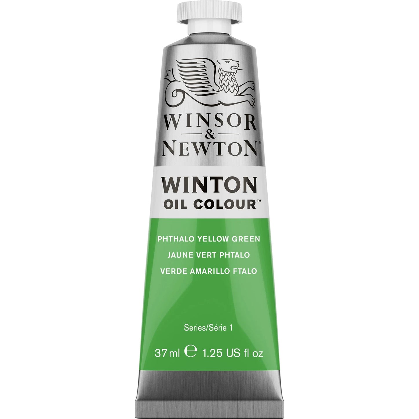 W&N WINTON PEINTURE À L'HUILE TUBE DE 37 ML JAUNE PHTALOCYANINE VERDÂTRE
