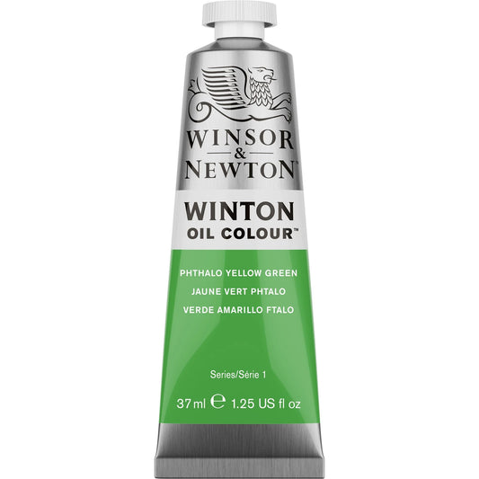 W&N WINTON PEINTURE À L'HUILE TUBE DE 37 ML JAUNE PHTALOCYANINE VERDÂTRE