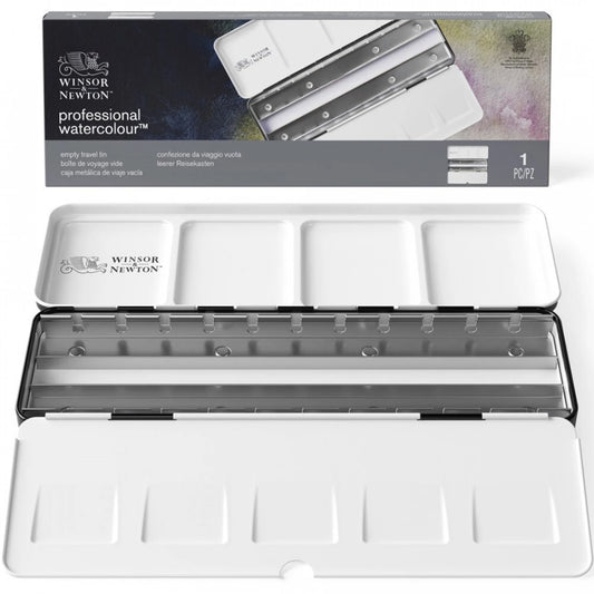 W&N TRAVEL TIN - LEERE AQUARELL-REISESCHACHTEL MIT PL