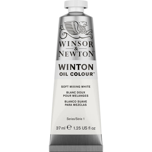 W&N PEINTURE À L'HUILE WINTON TUBE DE 37 ML BLANC DE MÉTAL SOUPLE