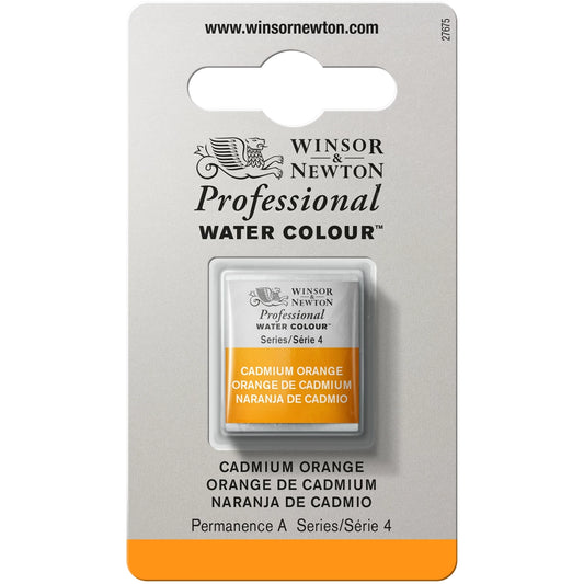 W&N AQUARELLE PROF. 1/2 GODET ORANGE DE CADMIUM