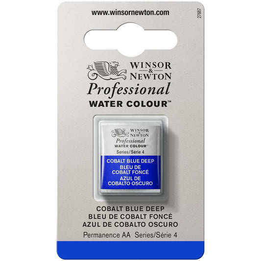 W&N AQUARELLE PROF. 1/2 GODET BLEU COBALT FONCÉ