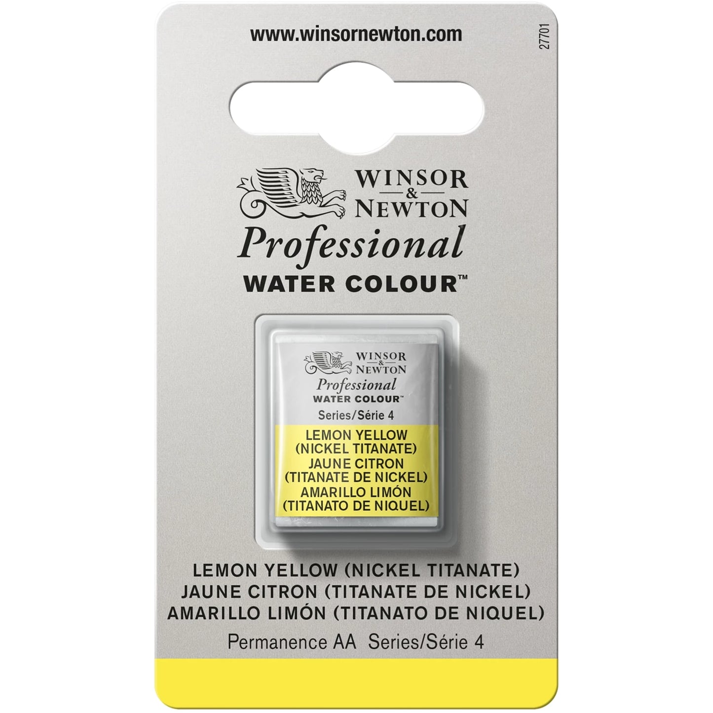 W&N AQUARELLE PROF. 1/2 GODET JAUNE CITRON (NICKELTITE)