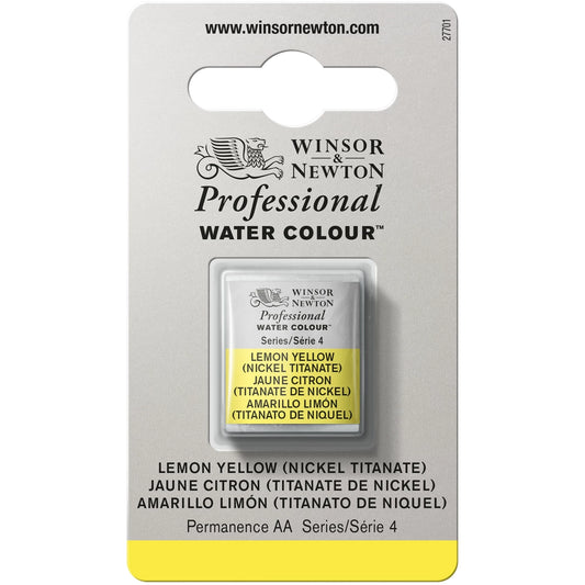 W&N AQUARELLE PROF. 1/2 GODET JAUNE CITRON (NICKELTITE)