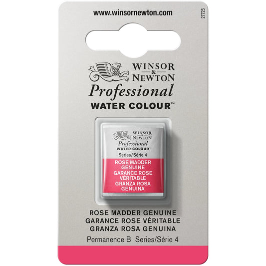 W&N PROF. AQUARELLE 1/2 GODET ROSE MADDER VÉRITABLE