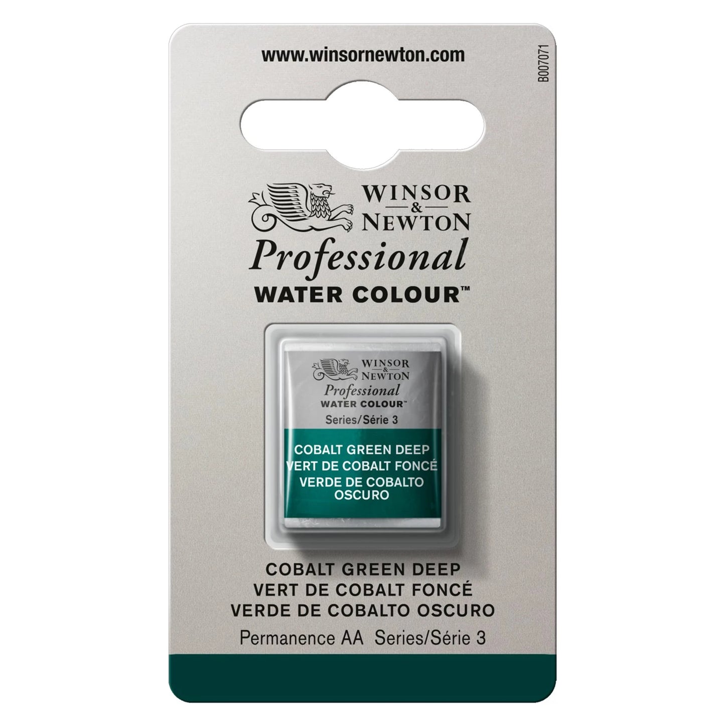 AQUARELLE W&N PROF. 1/2 GODET VERT COBALT FONCÉ