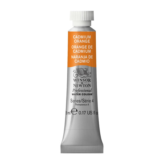 W&N PROF. AQUARELLFARBE TUBE 5ML KADMIUMORANGE