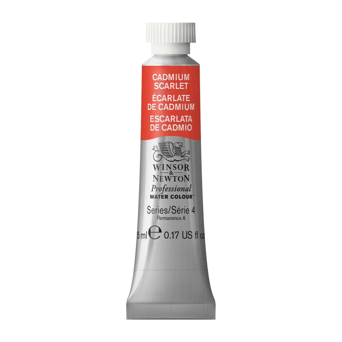 W&N PROF. AQUARELLFARBE TUBE 5ML KADMIUMROT (HELL)