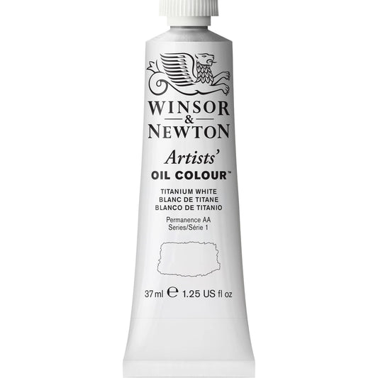 W&N ARTISTS' OIL PAINT TUBE 37ML TITANWEISS